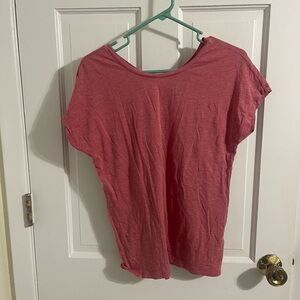 On Running Pink Relaxed Crew Neck T-Shirt